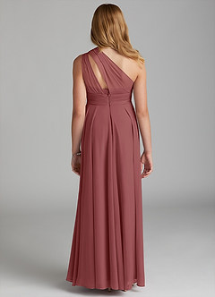 Azazie Charlize Junior A-Linie Gittergewebe Kleid Amethyst image2