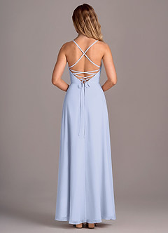 Azazie Mei Brautjungfernkleider A-Linie Chiffon Kleid Lavendel image6