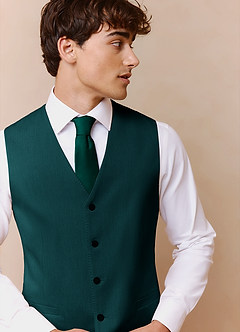 front James Pine Structured Stretch Suit Vest