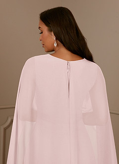 Azazie Isa Abiti per la Madre della Sposa Abito A-Line in Chiffon Plissettato con Scollo a V Rosa Rossore image6