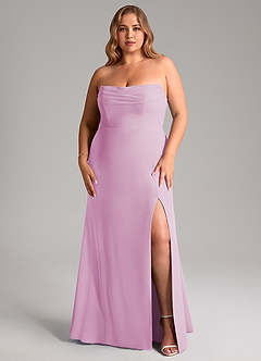 Azazie Saige Bridesmaid Dresses Candy Pink A-Line Off the Shoulder Chiffon Convertible Dress image16