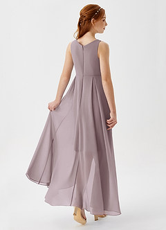 Azazie Lizette Junior Dusk A-Line Pleated Chiffon Dress image2