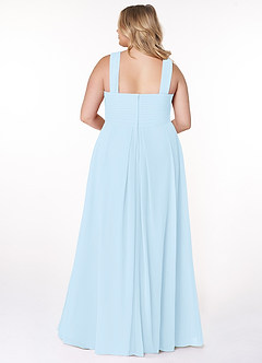 Azazie Kaleigh Bridesmaid Dresses Sky Blue A-Line Pleated Chiffon Dress image8