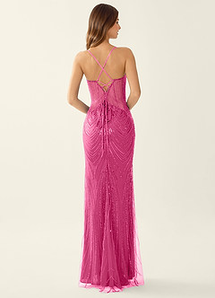 Magnolia Fuchsia Sequins Mermaid Maxi Dress image6