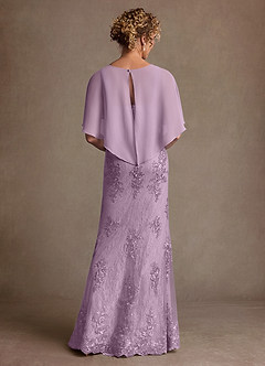 Azazie Amrita Mother of the Bride Dresses Wisteria Mermaid Lace Chiffon Dress image3