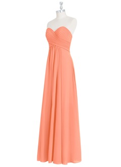 Azazie Yazmin Bridesmaid Dresses Sunset A-Line Sweetheart Neckline Chiffon Convertible Dress image10