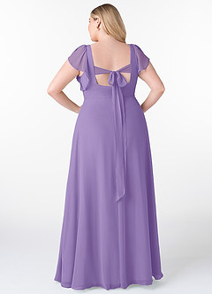 Azazie Syenna Bridesmaid Dresses Tahiti A-Line Ruched Chiffon Dress image7