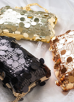 front Pochette con paillettes