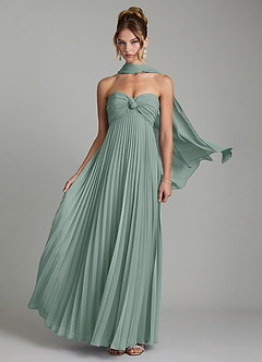 Azazie Tempest At-home Try On Dresses Agave Empire Corset Chiffon Convertible Dress image1