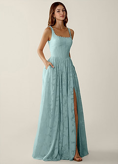 Megan Mist Lace A-line Prom Dress image4