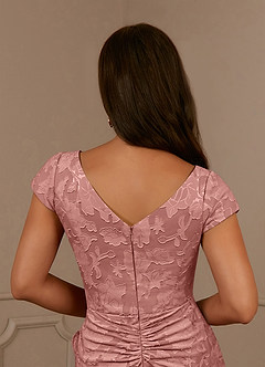 Azazie Roya Mother of the Bride Dresses Rosette Mermaid Ruched Floral Burnout Dress image6