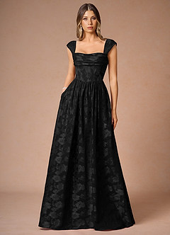 Hazel Black Pleated Maxi Dress image6