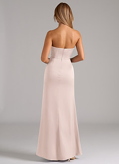 Azazie Johana Bridesmaid Dresses Blushing Pink Mermaid Off the Shoulder Stretch Satin Convertible Dress image7