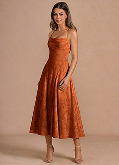 Irelia Rust Midi Dress image4