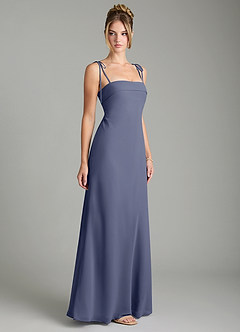 Azazie Ellia Bridesmaid Dresses Stormy A-Line Bow Chiffon Dress image4