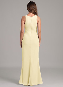 Azazie Allettie Bridesmaid Dresses Lemon Sorbet Mermaid Chiffon Dress image2