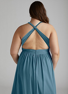 Azazie Ashia Bridesmaid Dresses Bermuda A-Line Pleated Chiffon Dress image12