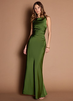 slim fit dress slacks Olive Green Tulle Ball Gown Tiered Ruffle Prom Dress, Olive Green Part –  Cutedressy main image 0