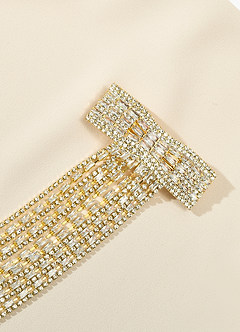 front Rhinestone Bow Hair Clip