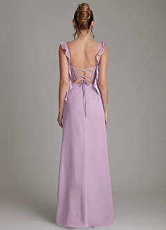 Azazie Jessamine Bridesmaid Dresses Wisteria Mermaid Corset Chiffon Dress image7