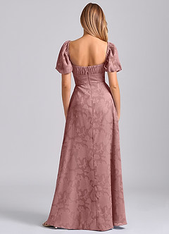 Azazie Mirian Suknie dla druhen Linia A Dekolt w kształcie serca Kwiatowe wypalenie Do ziemi Sukienka image6