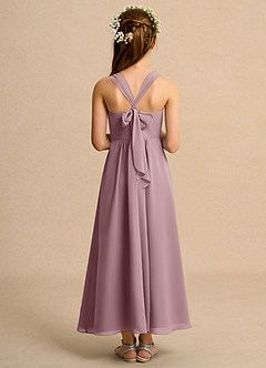 Azazie Tater Junior Formal Flower Girl Klänningar Klä A-Line i Chiffong Plisserad image2