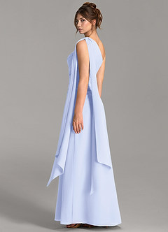 Azazie Ayra Bridesmaid Dresses Lavender A-Line One Shoulder Chiffon Dress image2