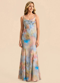 front Azazie Celinae Junior Formal Dress
