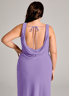 Azazie Rylina Bridesmaid Dresses Tahiti Mermaid Pleated Chiffon Dress image12