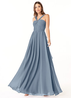 Azazie Dionne Bridesmaid Dresses Twilight A-Line Corset Chiffon Dress image4