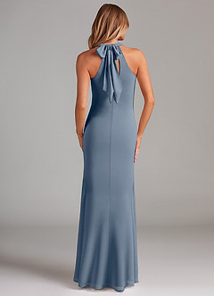 Azazie Doretta Bridesmaid Dresses Twilight Mermaid Pleated Chiffon Dress image2