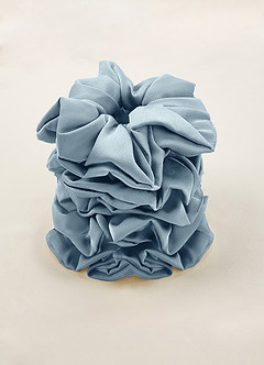 front Matching Color Bridesmaid Stretch Satin Over Size Scrunchie Set