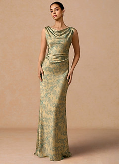 Juliska Green Brown Maxi Dress image3