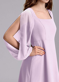 Azazie Bondi Junior Robe Trapèze en Mousseline de soie Blouson Frostiges Flieder image8