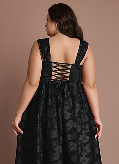 Hazel Black Pleated Maxi Dress image6