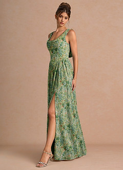 vestido Maxi Floral Verde Aurore image4