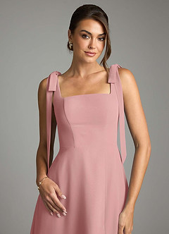 Azazie Debra At-home Try On Dresses Agave A-Line with Pockets Chiffon Convertible Dress image2