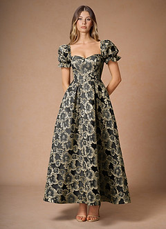 Amy 검은색 맥시 드레스 image4