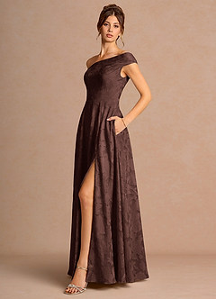 Priscilla Mocha Coco Maxi Dress image3