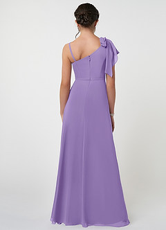 Azazie Aidy Junior Tahiti A-Line Bow Chiffon Dress image2