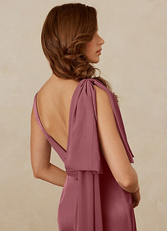 Christian Siriano Bridal for Azazie 1011 Bridesmaid Dresses Desert Rose Mermaid Bow Stretch Satin Dress image10