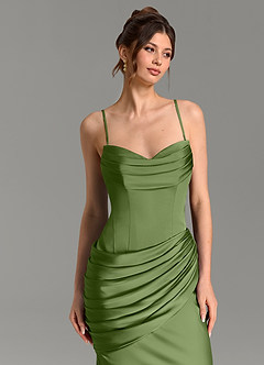 Azazie Zorah Bridesmaid Dresses Juniper Mermaid Corset Stretch Satin Convertible Dress image7