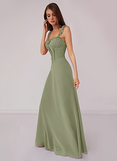 Barbie ♥ Azazie Bridesmaid Dresses Pistachio A-Line Sweetheart Neckline Chiffon Dress image3