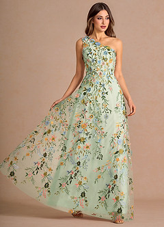 Maribel Light Green Maxi Dress image4