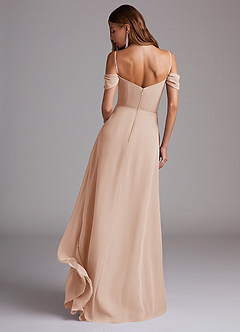Azazie Marley Bridesmaid Dresses English Rose A-Line Off the Shoulder Chiffon Convertible Dress image8