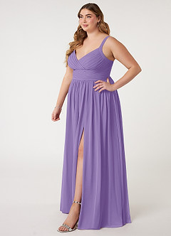 Azazie Chanel Bridesmaid Dresses Tahiti A-Line Pleated Chiffon Dress image10