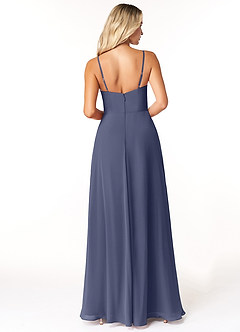 Azazie Moira Bridesmaid Dresses Stormy A-Line Scoop Chiffon Dress image2