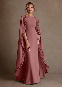 Azazie Artemisia Suknie dla Matki Panny Młodej Osłona Koronka Szyfon Długość podłogi Sukienka image1