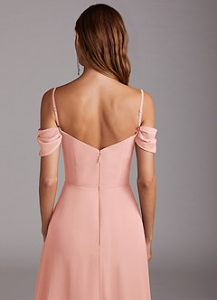 Azazie Marley Bridesmaid Dresses Rosette A-Line Off the Shoulder Chiffon Convertible Dress image10