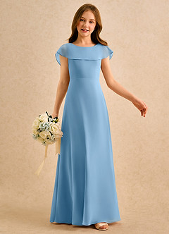 Azazie Kittie Girls Formal Flower Girl Klänningar Klänning A-Line i Chiffong image6